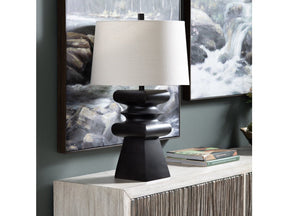 Zane Black Table Lamp (Set of 2) by Crestview at Eve Furniture