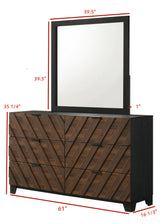 Zane Brown & Gray 6-Drawer Dresser by Crown Mark at Eve Furniture