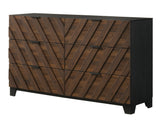 Zane Brown & Gray 6-Drawer Dresser by Crown Mark at Eve Furniture