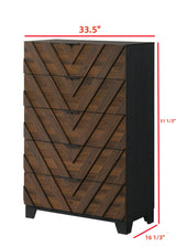 Zane Brown & Gray Chest by Crown Mark at Eve Furniture
