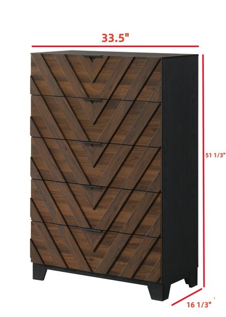 Zane Brown & Gray Chest by Crown Mark at Eve Furniture