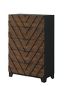 Zane Brown & Gray Chest by Crown Mark at Eve Furniture