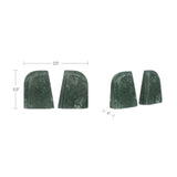 Zane Green Marble Bookends (Set of 2) by MOES at Eve Furniture