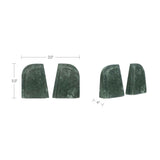 Zane Green Marble Bookends (Set of 2) by Moe's Home at Eve Furniture
