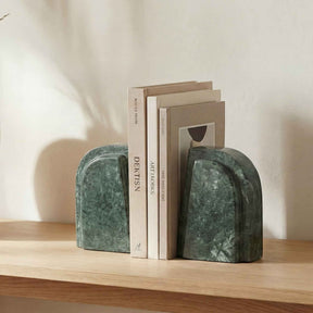Zane Green Marble Bookends (Set of 2) by Moe's Home at Eve Furniture