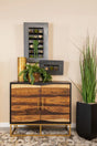Zara Black Walnut/Gold 2-Drawer Accent Cabinet by Coaster at Eve Furniture