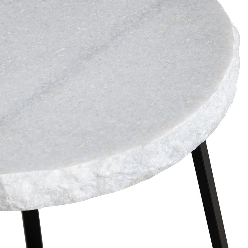 Zara Black/White Accent Table by Crestview at Eve Furniture