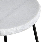 Zara Black/White Accent Table by Crestview at Eve Furniture