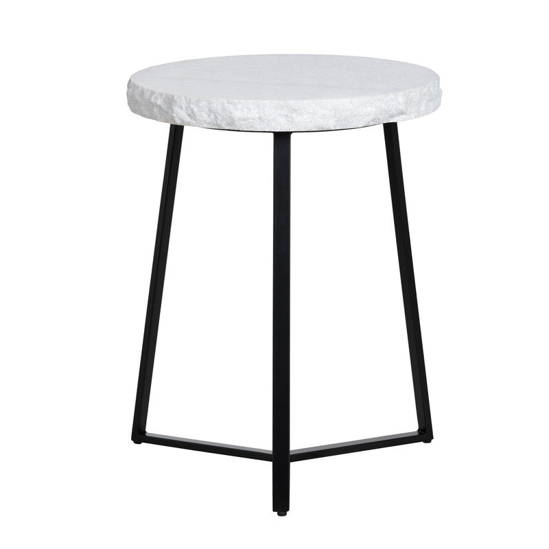 Zara Black/White Accent Table by Crestview at Eve Furniture