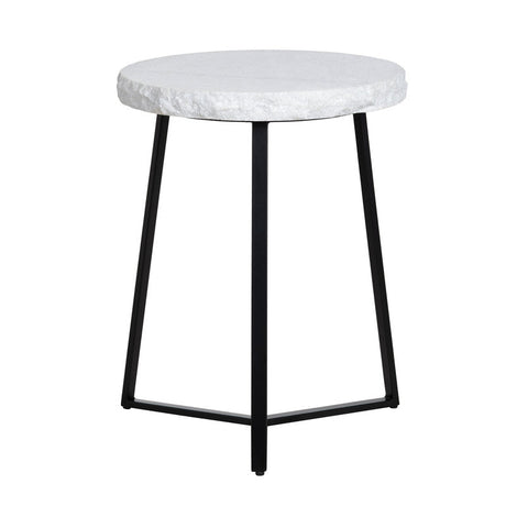 Zara Black/White Accent Table by Crestview at Eve Furniture