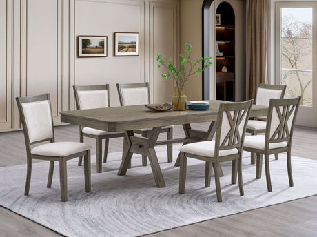 Zara Brown Dining Room Set by Cosmos Furniture at Eve Furniture