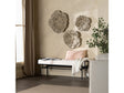 Zara White/Black Bench by Crestview at Eve Furniture