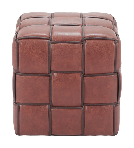 Zare Brown Ottoman by Zuomod at Eve Furniture