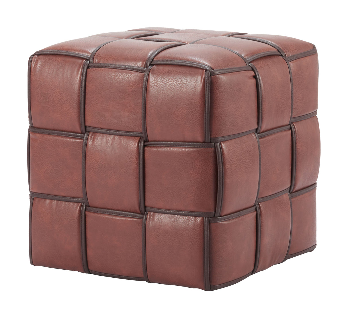 Zare Brown Ottoman by Zuomod at Eve Furniture