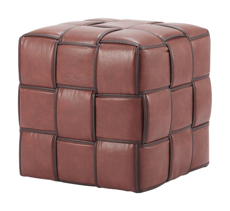 Zare Brown Ottoman by Zuomod at Eve Furniture