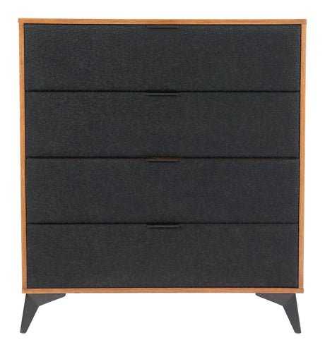 Zarif Black & Walnut Chest by Zuomod at Eve Furniture