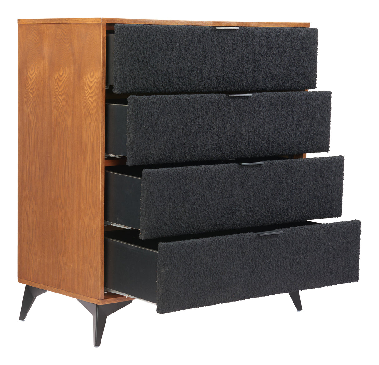 Zarif Black & Walnut Chest by Zuomod at Eve Furniture
