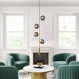 Zatara Brass Ceiling Lamp by Zuomod at Eve Furniture