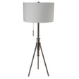 Zaya Brushed Steel Floor Lamp by Furniture of America at Eve Furniture