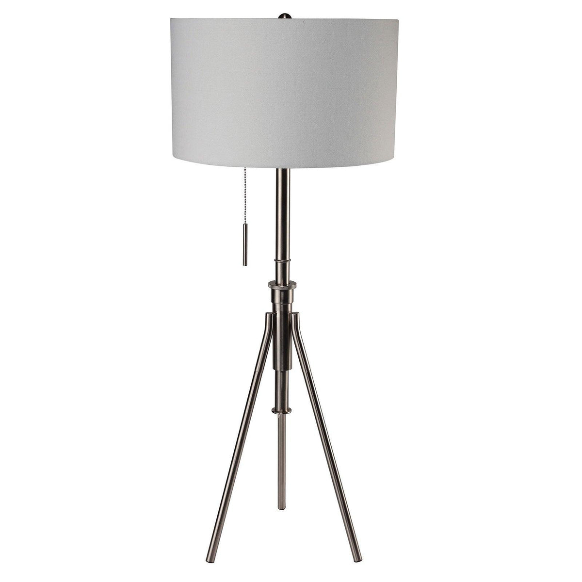 Zaya Brushed Steel Floor Lamp by Furniture of America at Eve Furniture