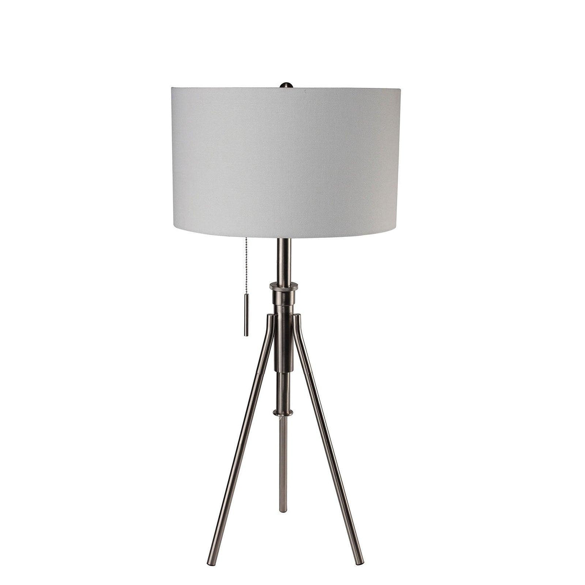 Zaya Brushed Steel Table Lamp by Furniture of America at Eve Furniture