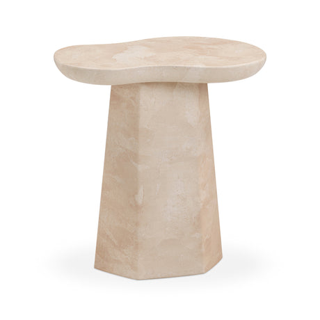 Zaya Rose Faux Marble Indoor/Outdoor Side Table by TOV Furniture at Eve Furniture