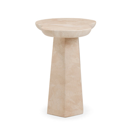 Zaya Rose Faux Marble Indoor/Outdoor Side Table by TOV Furniture at Eve Furniture