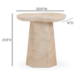 Zaya Rose Faux Marble Indoor/Outdoor Side Table by TOV Furniture at Eve Furniture
