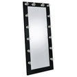 Zayan Black High Gloss Full Length Floor Mirror With Lighting by Coaster at Eve Furniture