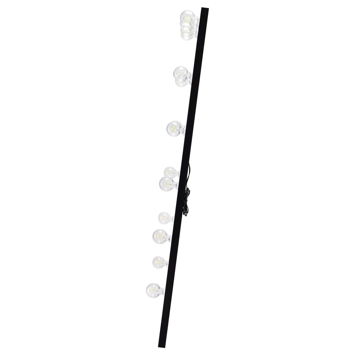 Zayan Black High Gloss Full Length Floor Mirror With Lighting by Coaster at Eve Furniture