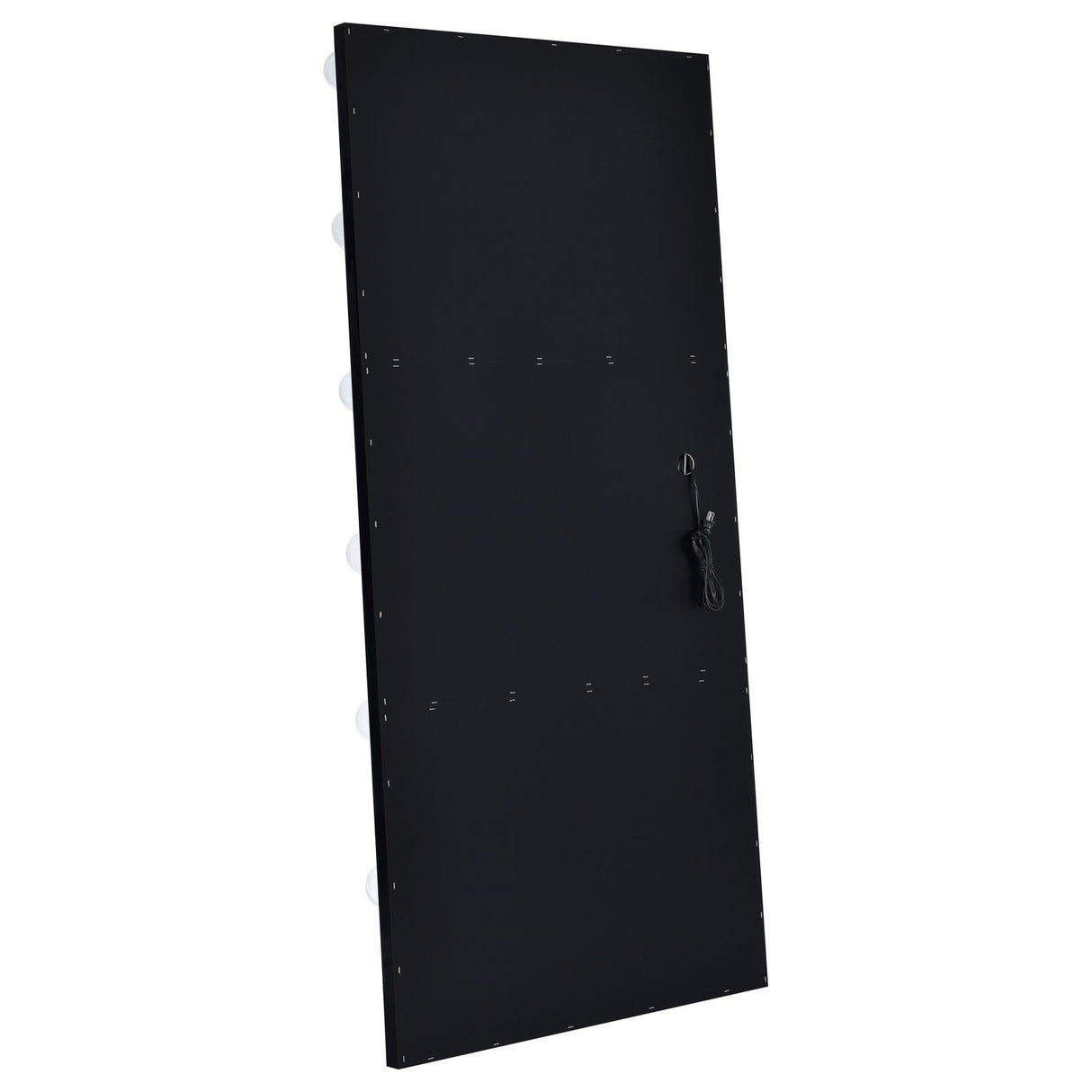 Zayan Black High Gloss Full Length Floor Mirror With Lighting by Coaster at Eve Furniture