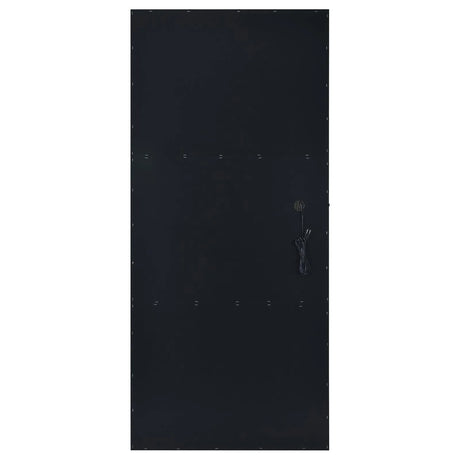 Zayan Black High Gloss Full Length Floor Mirror With Lighting by Coaster at Eve Furniture