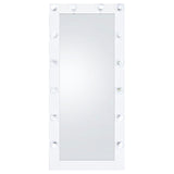 Zayan White High Gloss Full Length Floor Mirror With Lighting