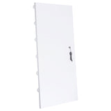 Zayan White High Gloss Full Length Floor Mirror With Lighting