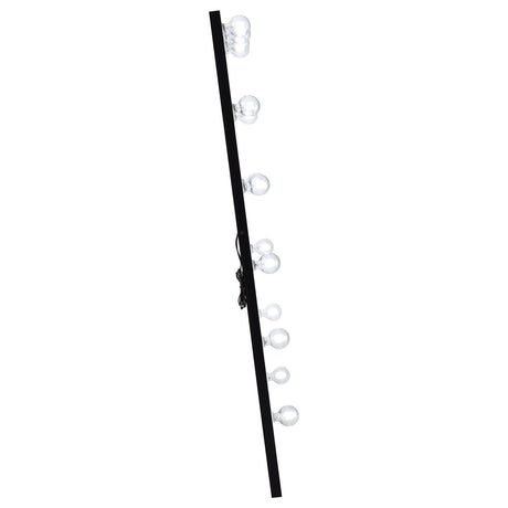 Zayan Black High Gloss Full Length Floor Mirror With Lighting by Coaster at Eve Furniture