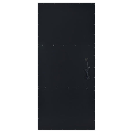 Zayan Black High Gloss Full Length Floor Mirror With Lighting by Coaster at Eve Furniture