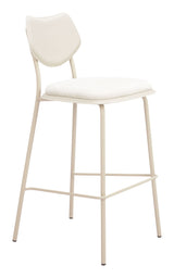Zeal Light Gray & Beige Barstool (Set of 4) by Zuomod at Eve Furniture