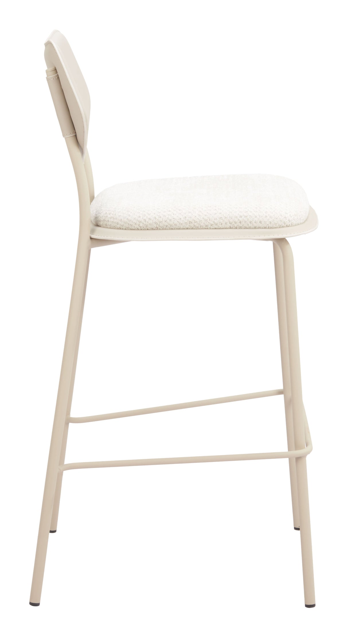 Zeal Light Gray & Beige Barstool (Set of 4) by Zuomod at Eve Furniture