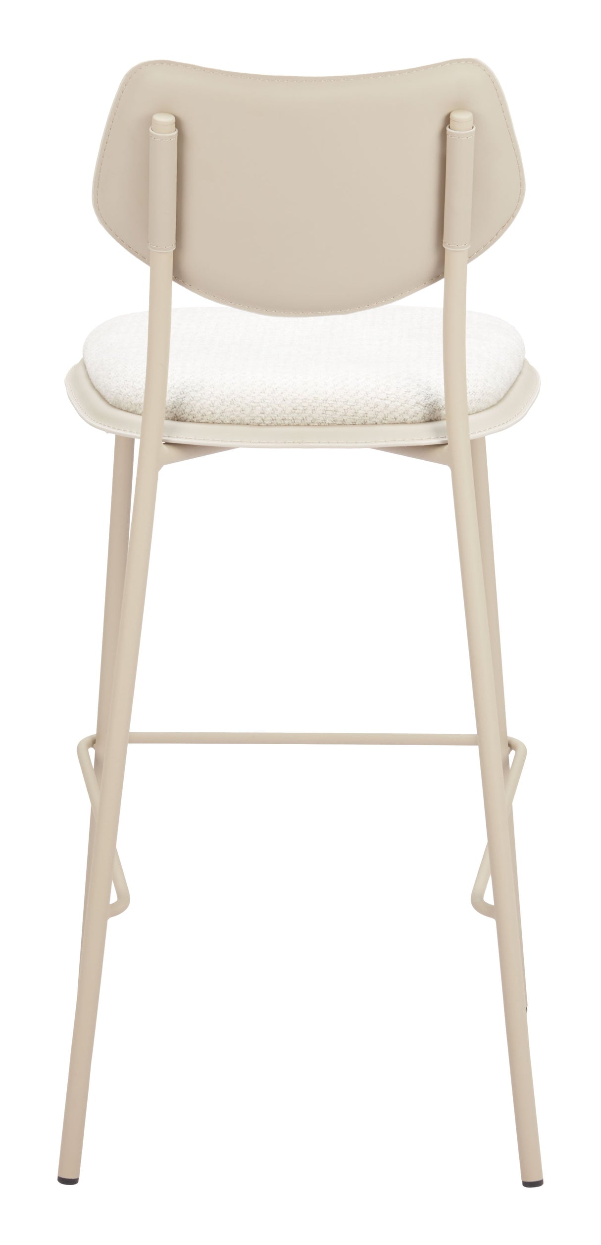 Zeal Light Gray & Beige Barstool (Set of 4) by Zuomod at Eve Furniture