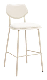 Zeal Light Gray & Beige Barstool (Set of 4) by Zuomod at Eve Furniture