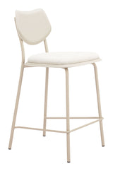 Zeal Light Gray & Beige Counter Stool (Set of 4) by Zuomod at Eve Furniture