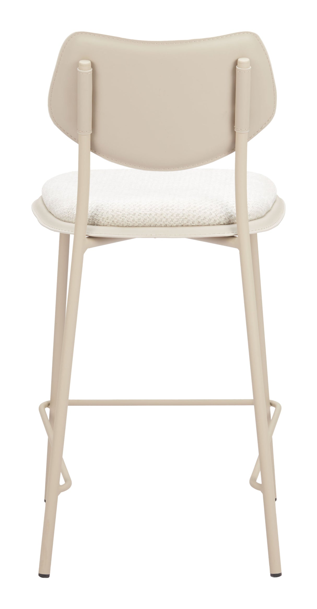 Zeal Light Gray & Beige Counter Stool (Set of 4) by Zuomod at Eve Furniture