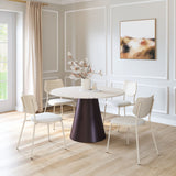 Zeal Light Gray & Beige Dining Chair (Set of 4) by Zuomod at Eve Furniture