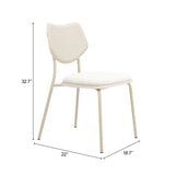Zeal Light Gray & Beige Dining Chair (Set of 4) by Zuomod at Eve Furniture