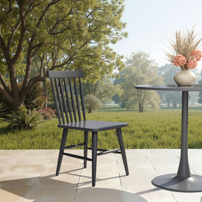 Zeilen Black Outdoor Dining Chair (Set of 2) by Zuomod at Eve Furniture