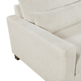 Zeke Ivory Sofa and Ottoman by Homelegance at Eve Furniture