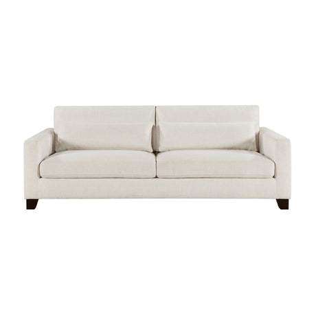 Zeke Ivory Sofa and Ottoman by Homelegance at Eve Furniture