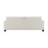 Zeke Ivory Sofa and Ottoman by Homelegance at Eve Furniture