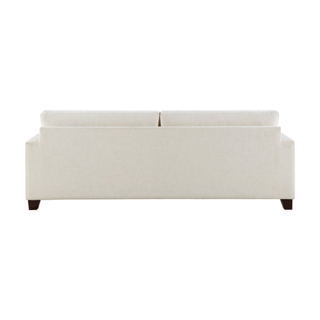 Zeke Ivory Sofa and Ottoman by Homelegance at Eve Furniture