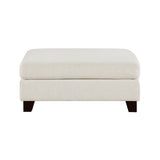 Zeke Ivory Sofa and Ottoman by Homelegance at Eve Furniture